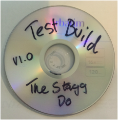 Photograph of The Stagg Do Test Build DVD
