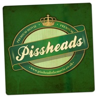 A beermat from Pissheads