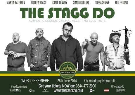 Flyer for TSD World Premiere, stag do, after show, newcastle